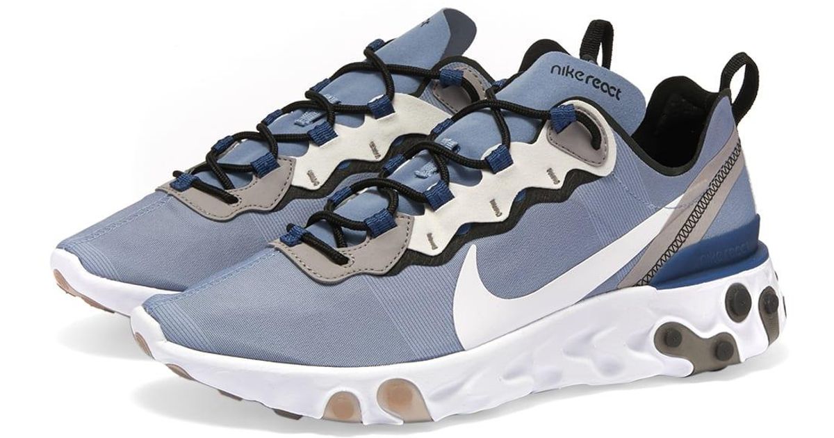Nike Synthetic React Element 55 in Blue for Men - Lyst