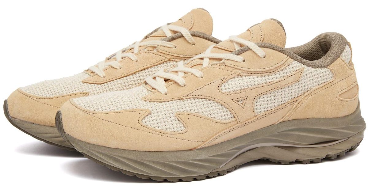 Mizuno X Beams Wave Rider Beta Sneakers in Natural for Men | Lyst