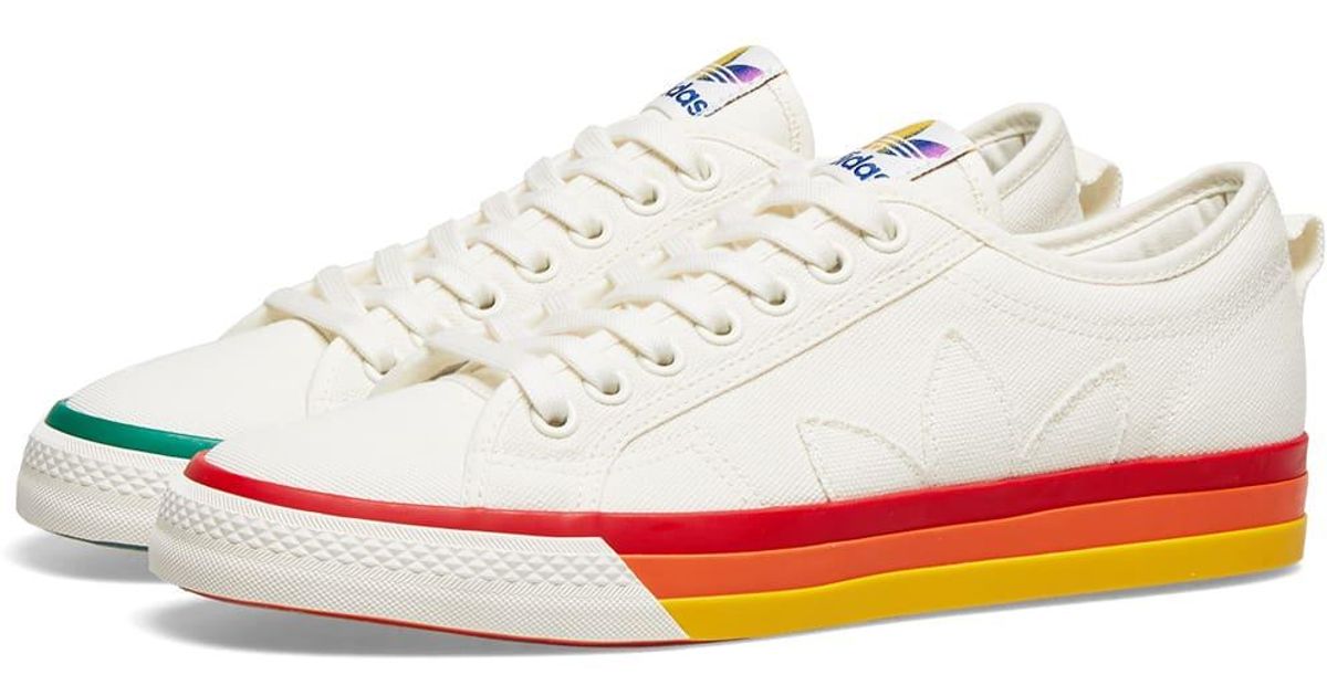 Adidas White Nizza Pride for men Adidas White Nizza Pride for men
