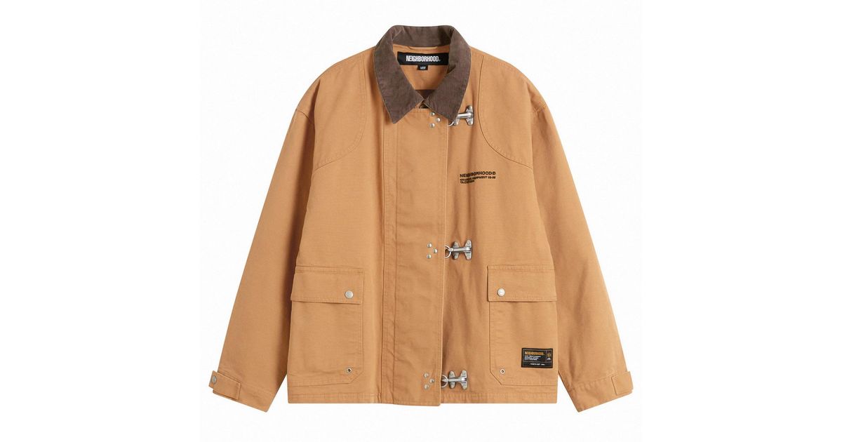 Neighborhood Fireman Jacket in Brown for Men | Lyst UK