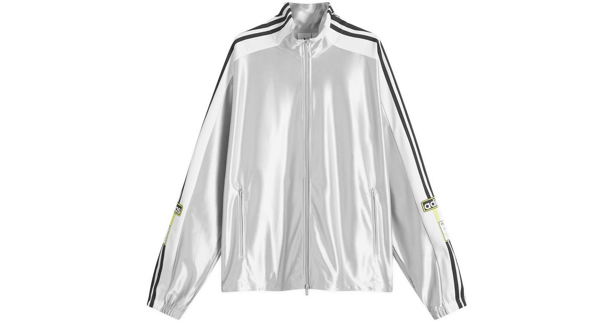 adidas Retro Panelled Recycled Jacket in Gray for Men | Lyst