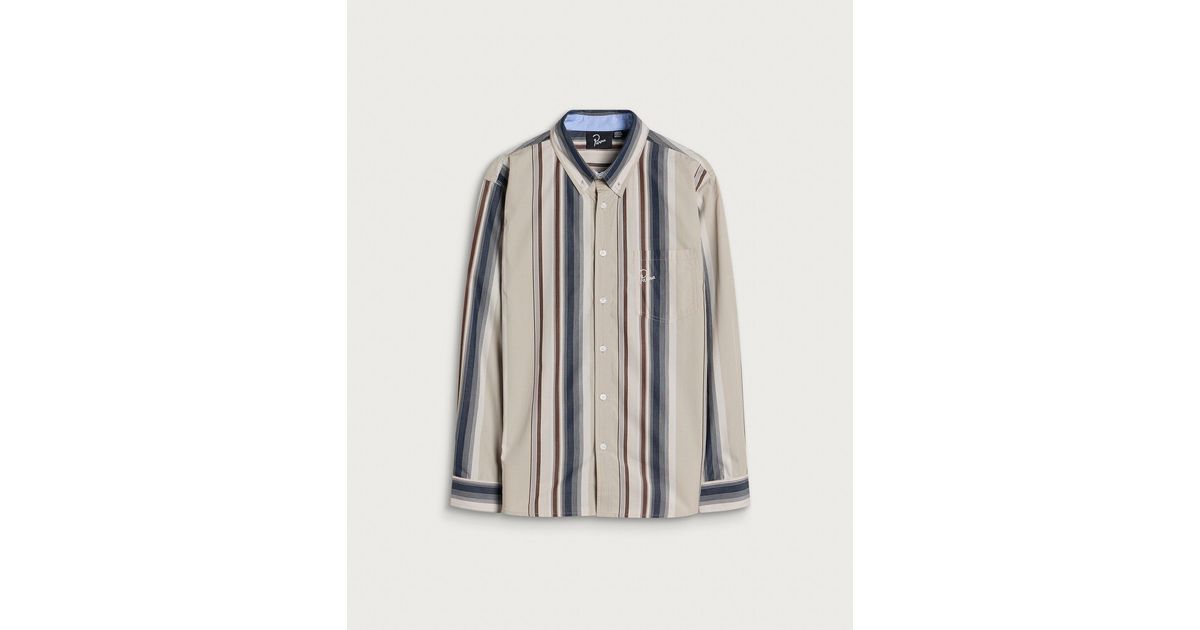 by Parra Vertical Darwin Shirt in Blue for Men | Lyst