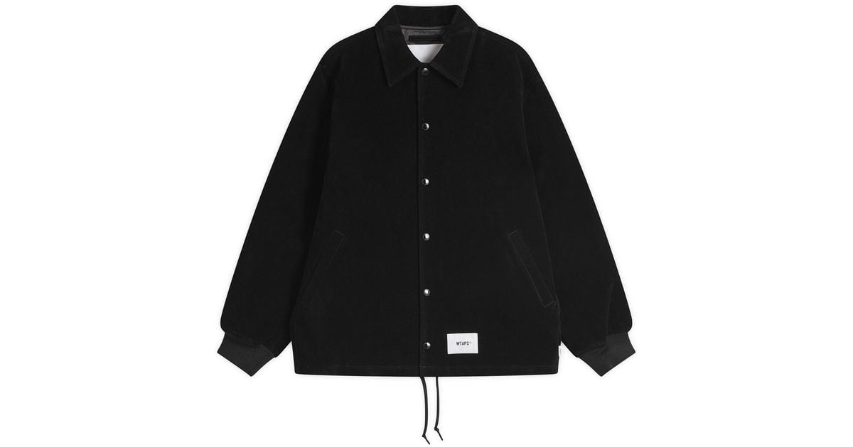 WTAPS Synthetic Suede Chief Jacket in Black for Men | Lyst Canada