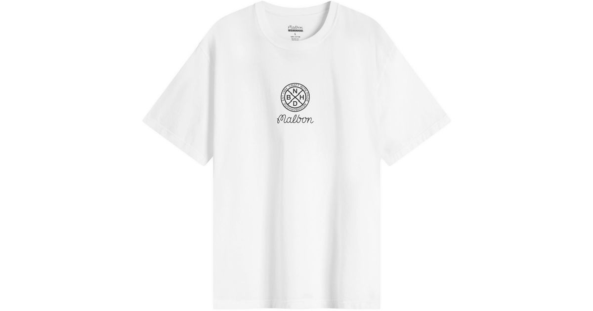 Neighborhood X Malbon Golf Ss-2 T-Shirt in White for Men