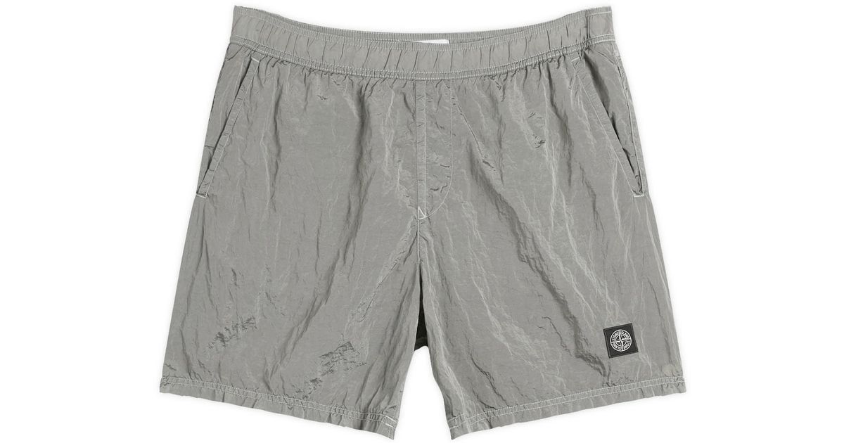 Stone Island Nylon Metal Swim Shorts in Gray for Men | Lyst