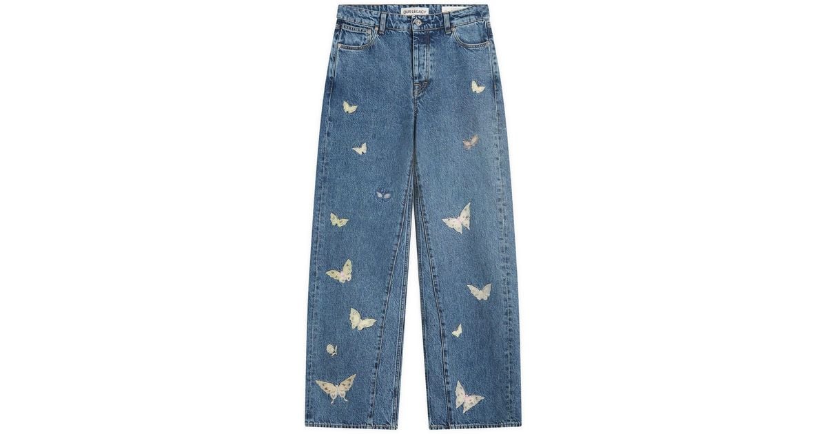 Our Legacy Butterfly Jeans in Blue | Lyst Australia
