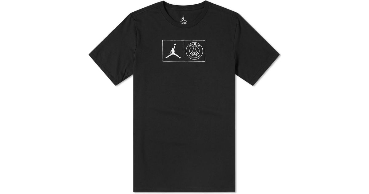 psg x jordan t shirt