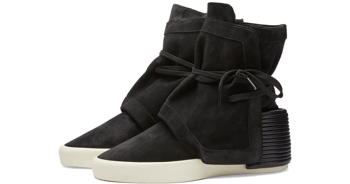 Fear Of God 8th Moc High Suede Sneakers in Black for Men | Lyst
