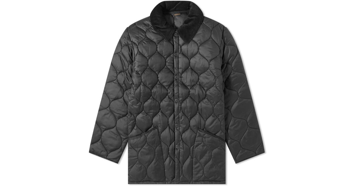 Barbour Heritage Lofty Quilt Jacket in Gray for Men Lyst