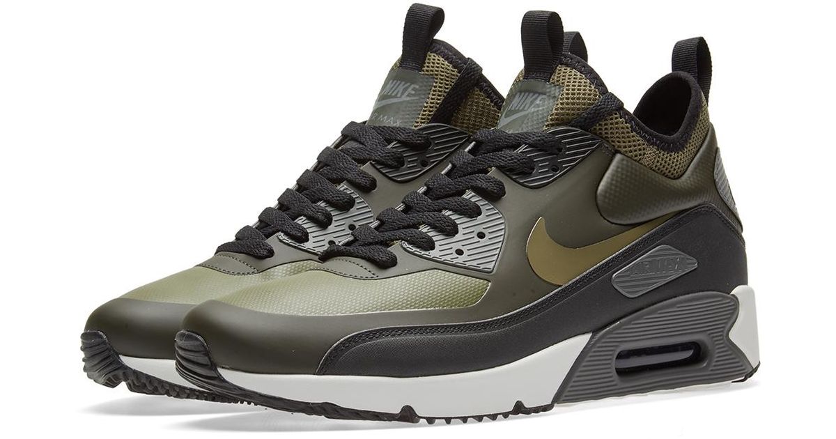 Nike Rubber Air Max 90 Ultra Mid Winter in Green for Men Lyst