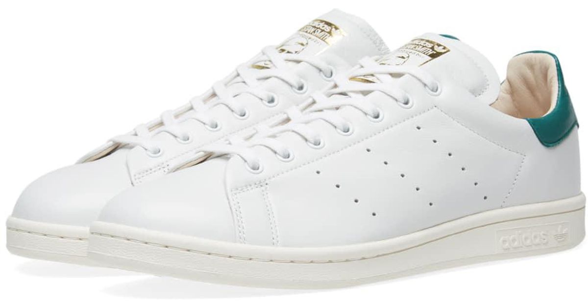 adidas Leather Stan Smith Lux in White 
