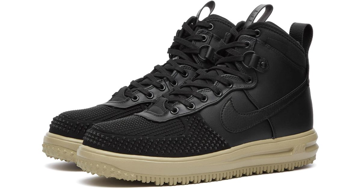Nike Lunar Force 1 Duckboot Sneakers in Black for Men | Lyst