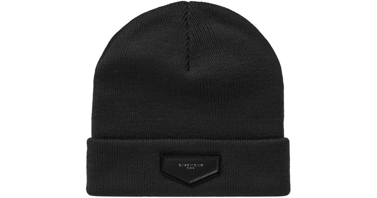 givenchy logo beanie