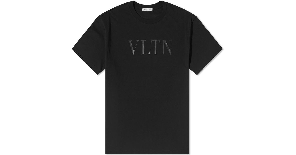 Valentino Vltn T-shirt in Black for Men | Lyst