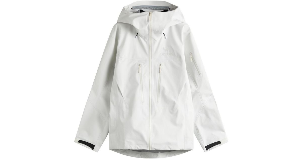 Arc'teryx Alpha Sv Jacket in White for Men | Lyst UK