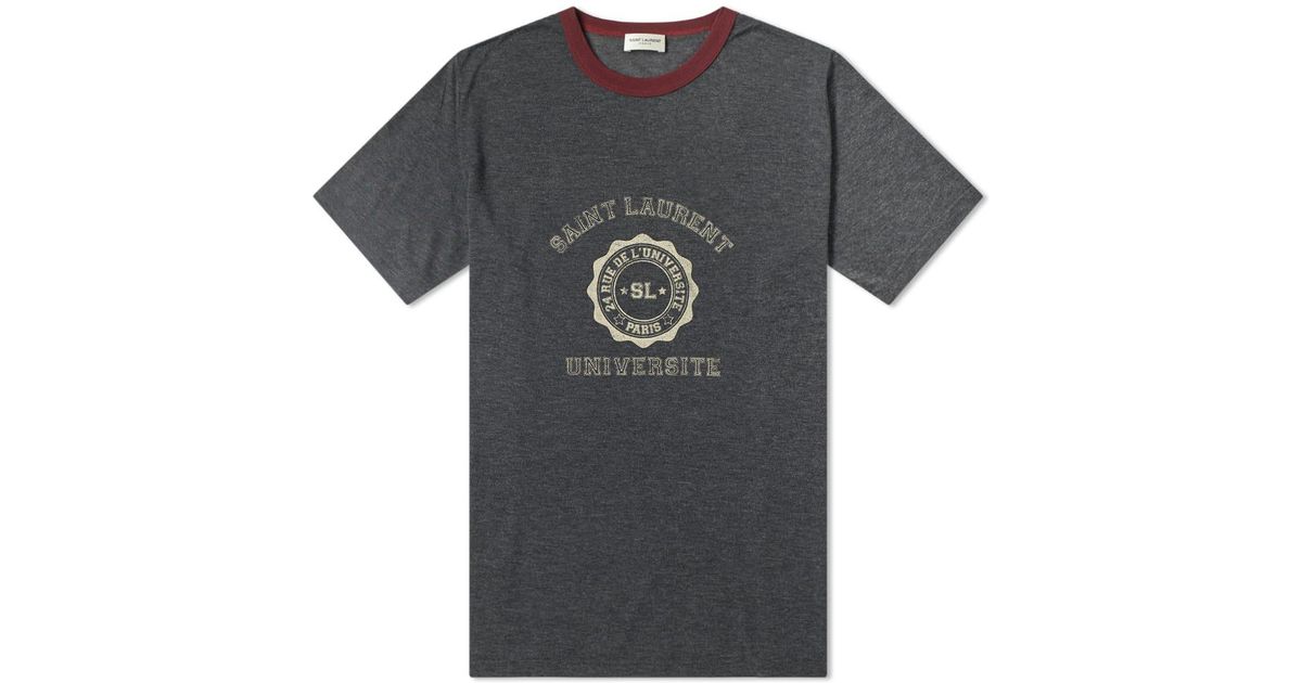 saint laurent university tee