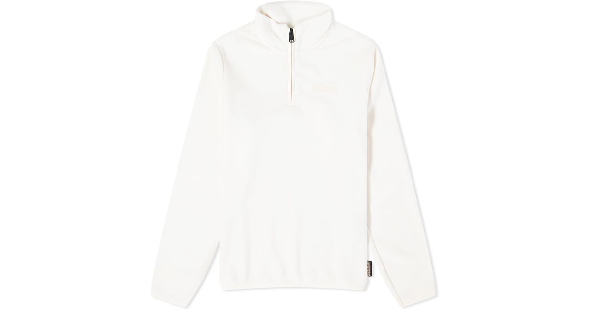 Napapijri Quarter Zip Fleece in White Lyst Canada