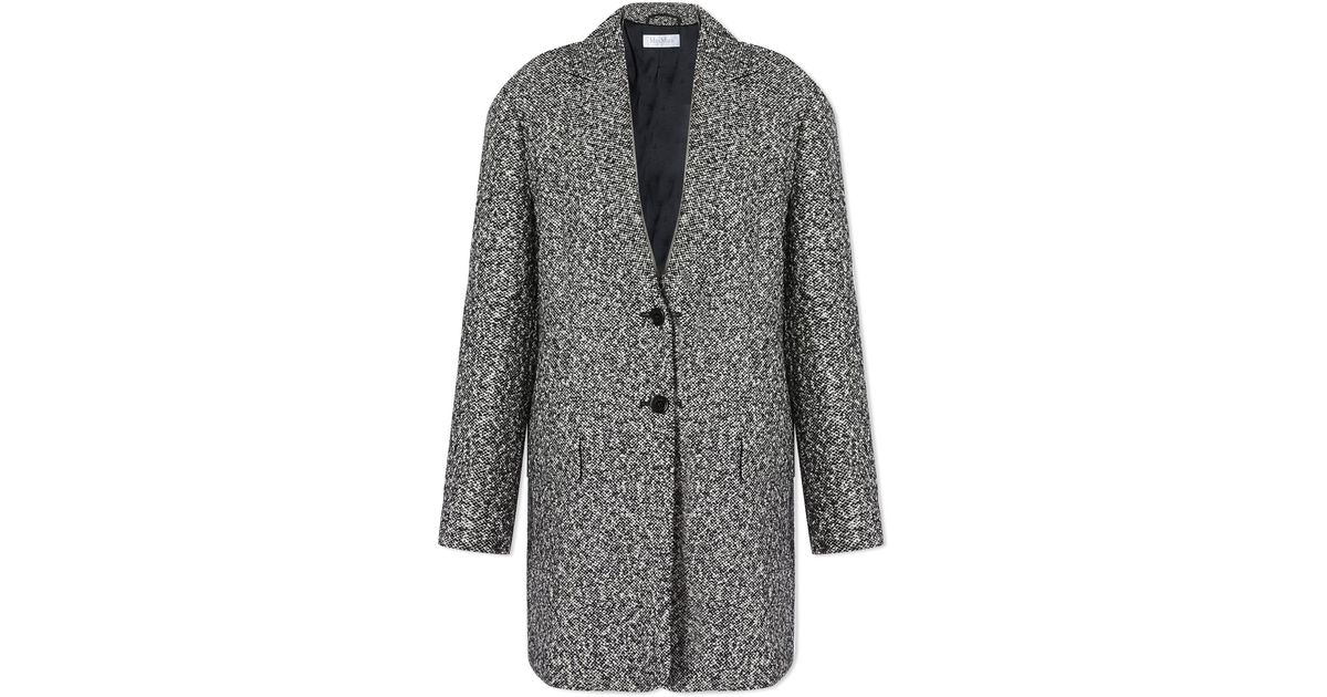Max Mara Ovale Oversized Blazer Jacket in Gray | Lyst
