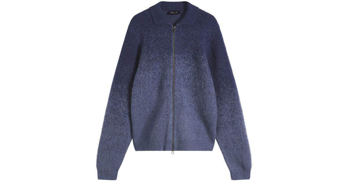Dime Mohair Double Zip Knit in Blue for Men | Lyst