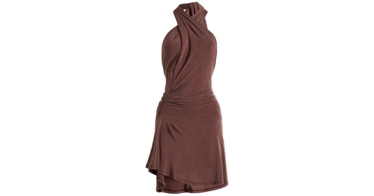 kylie brown dress Brown Kylie Jenner Bodycon Two Piece Dress Slit Prom Celebrity Formal –  Hoprom main image 1