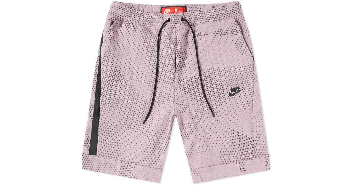 Nike Tech Fleece Short in Pink for Men 