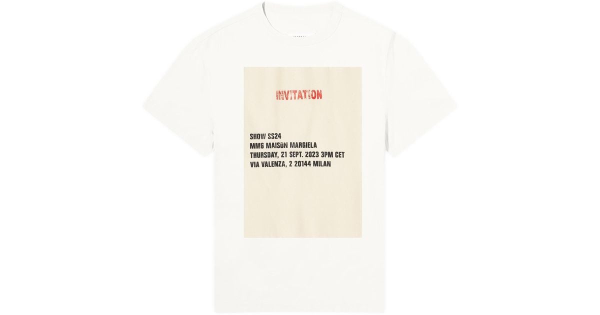 MM6 by Maison Martin Margiela Show Invitation Logo T-Shirt