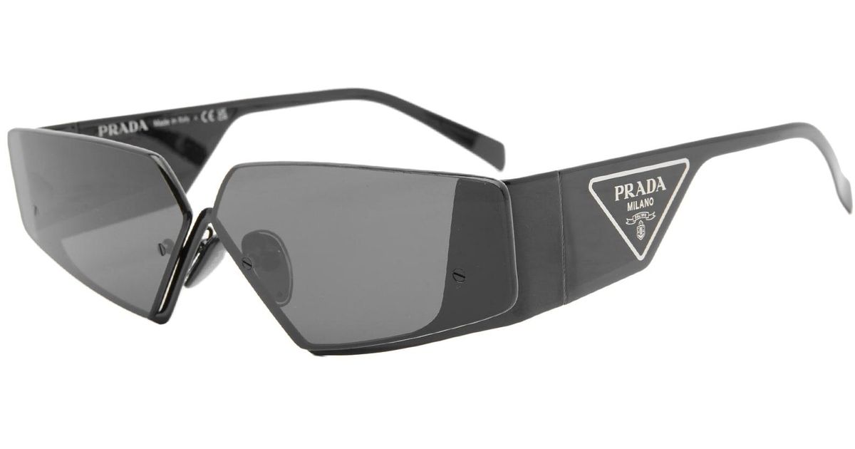 Prada Pr 58zs Sunglasses in Gray for Men | Lyst