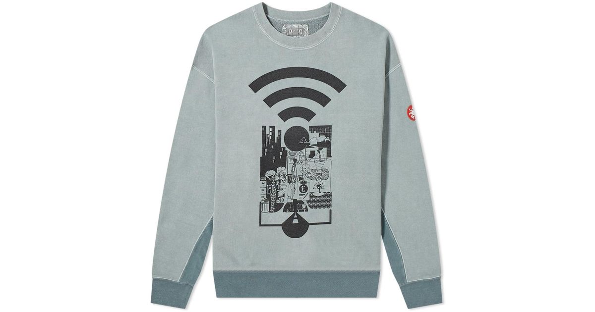 Cav Empt Range Crew Sweat in Gray for Men | Lyst