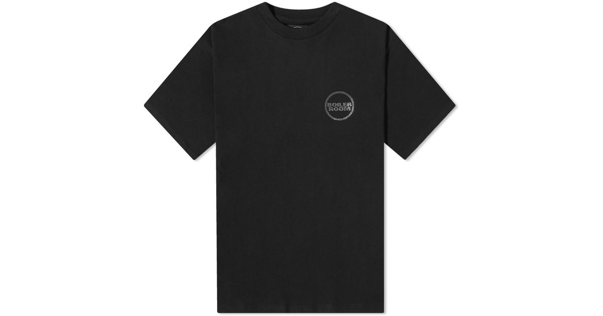 Boiler Room Diamante Logo T-Shirt 黒 【公式通販】