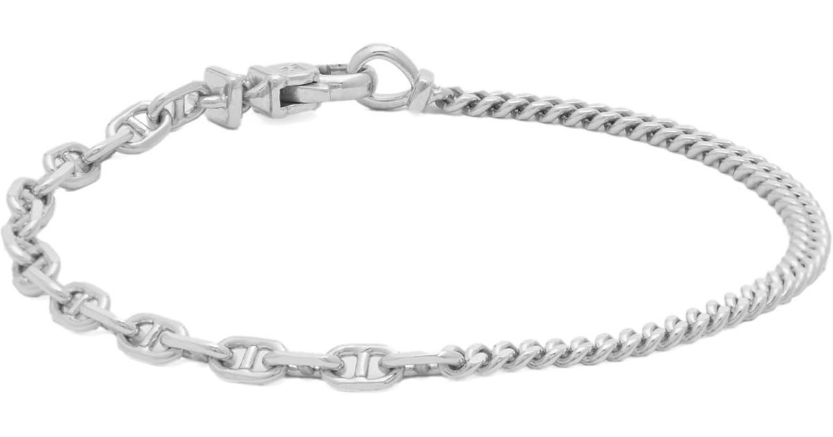 Wodd Color Code Tom Wood Rue Bracelet in Metallic | Lyst