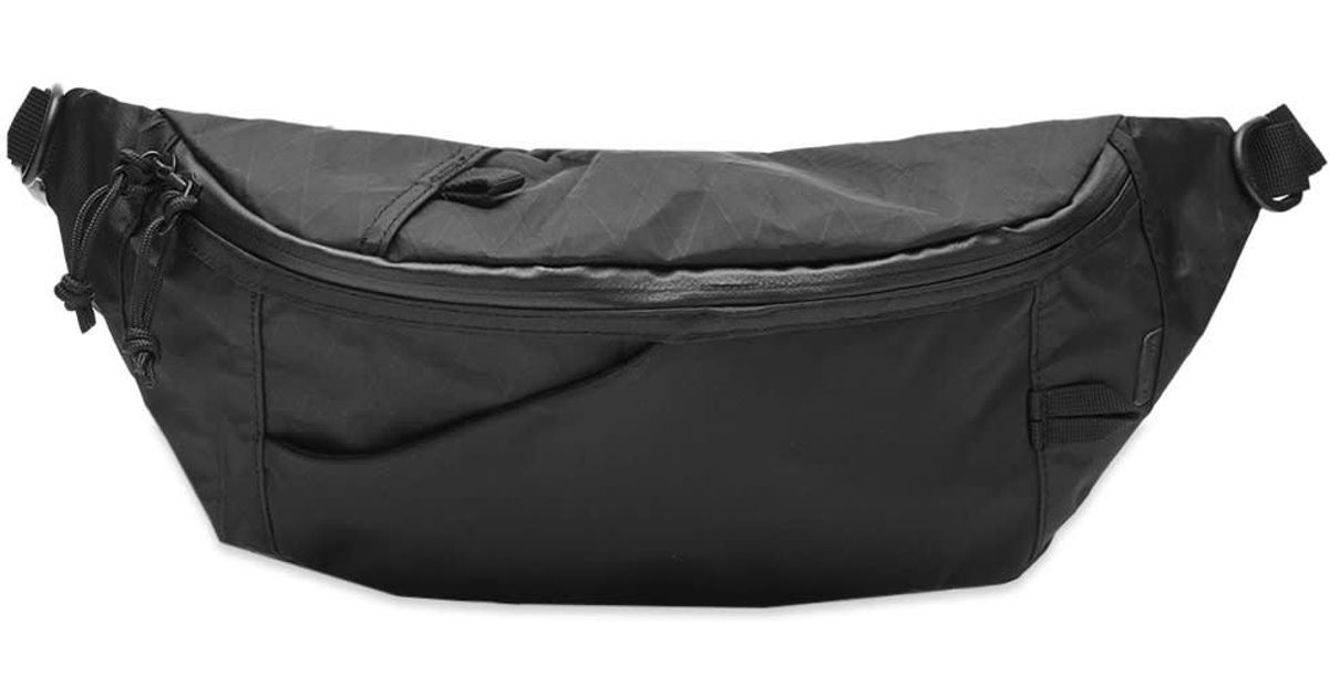 Snow Peak X-pac Nylon Waist Bag in Black | Lyst