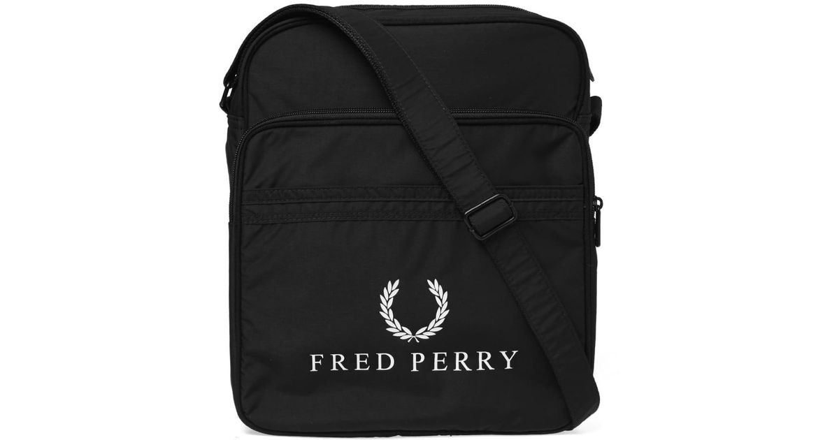 fred perry retro flight bag