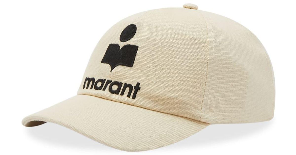 Isabel Marant Tyron Logo Cap in Natural for Men | Lyst