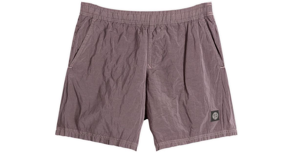 Stone Island Nylon Metal Swim Shorts in Purple for Men | Lyst