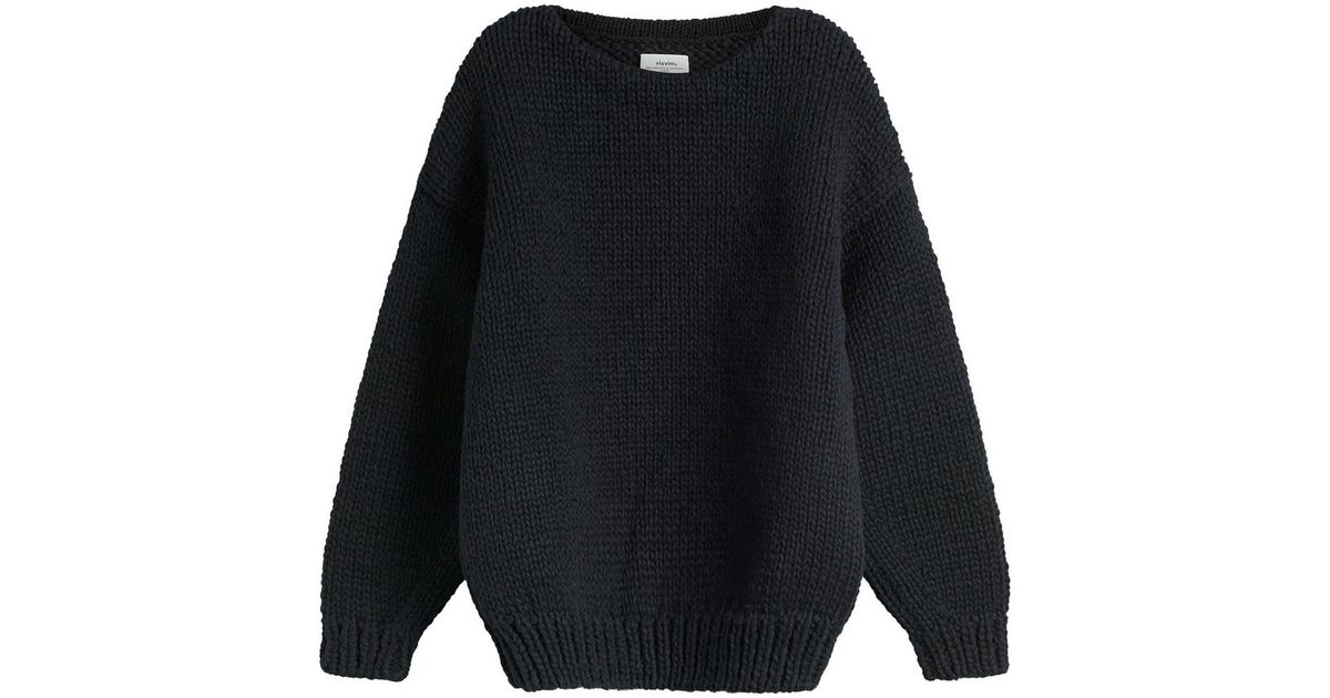 Visvim Amplus Boatneck Hand Knit in Blue for Men | Lyst