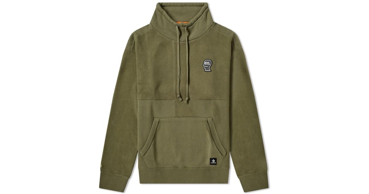 green converse hoodie