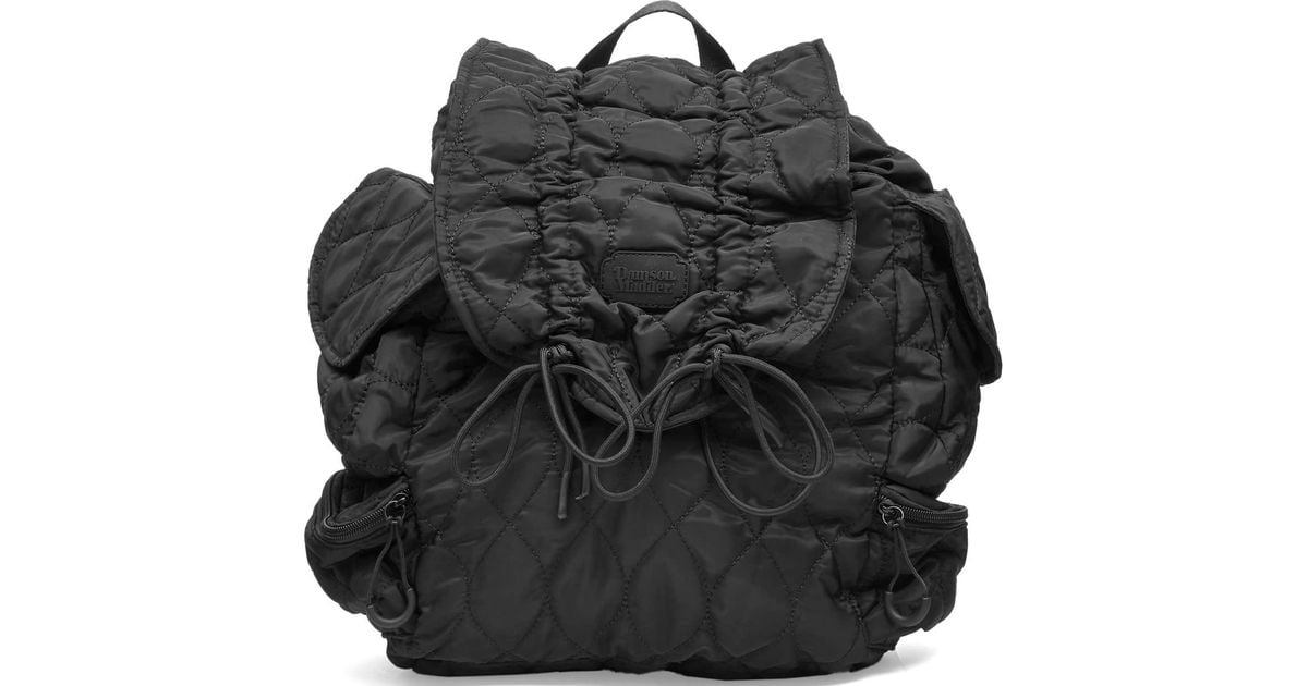 Damson Madder Ruched Backpack リュック 黒 バックパック ruched backpack – Damson Madder