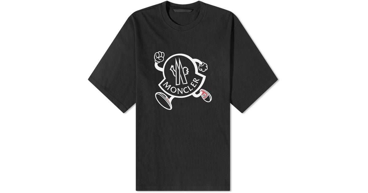 MONCLER RUNNING ロゴ Tシャツ Moncler Running Logo T-Shirt Black | END. (US)