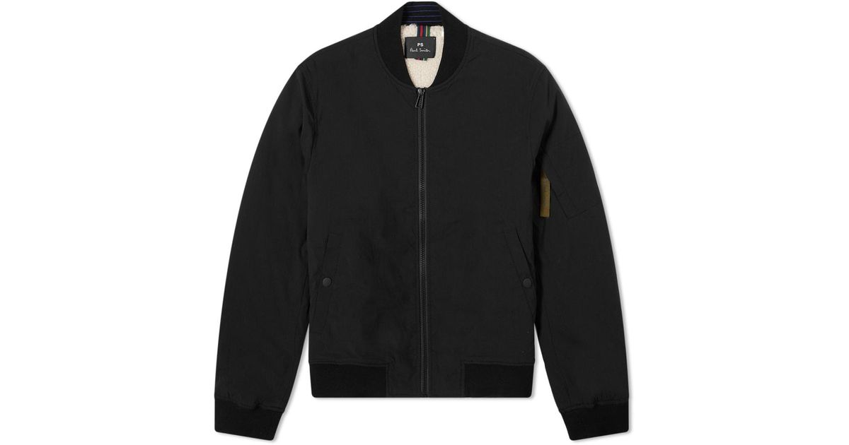 Paul Smith Bomber Jacket in Black for Men Lyst