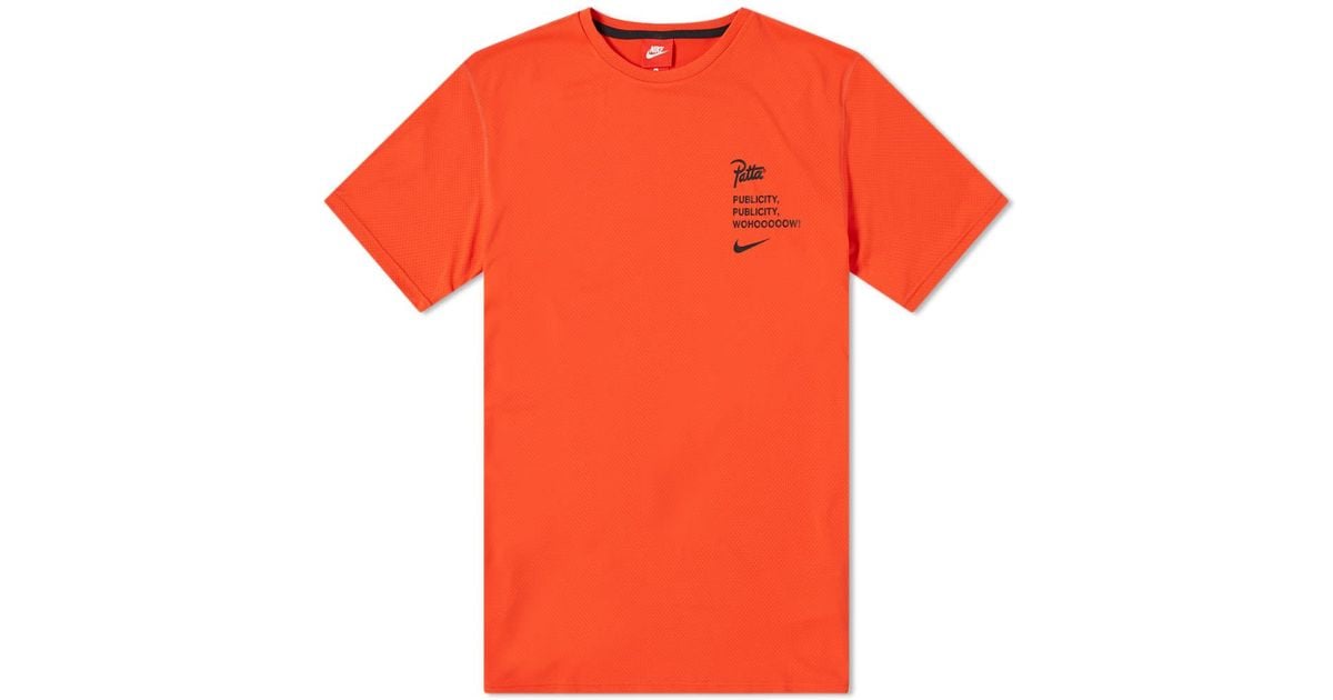 Nike Synthetic X Patta Tee in Orange 