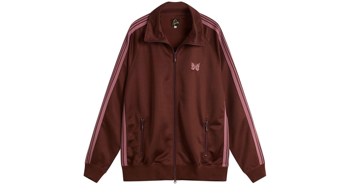 Needles Poly Smooth Track Jacket in Brown for Men | Lyst