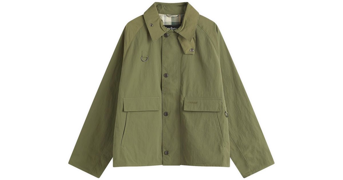 Barbour Os Spey Lightweight Showerproof Jacket in Green for Men | Lyst