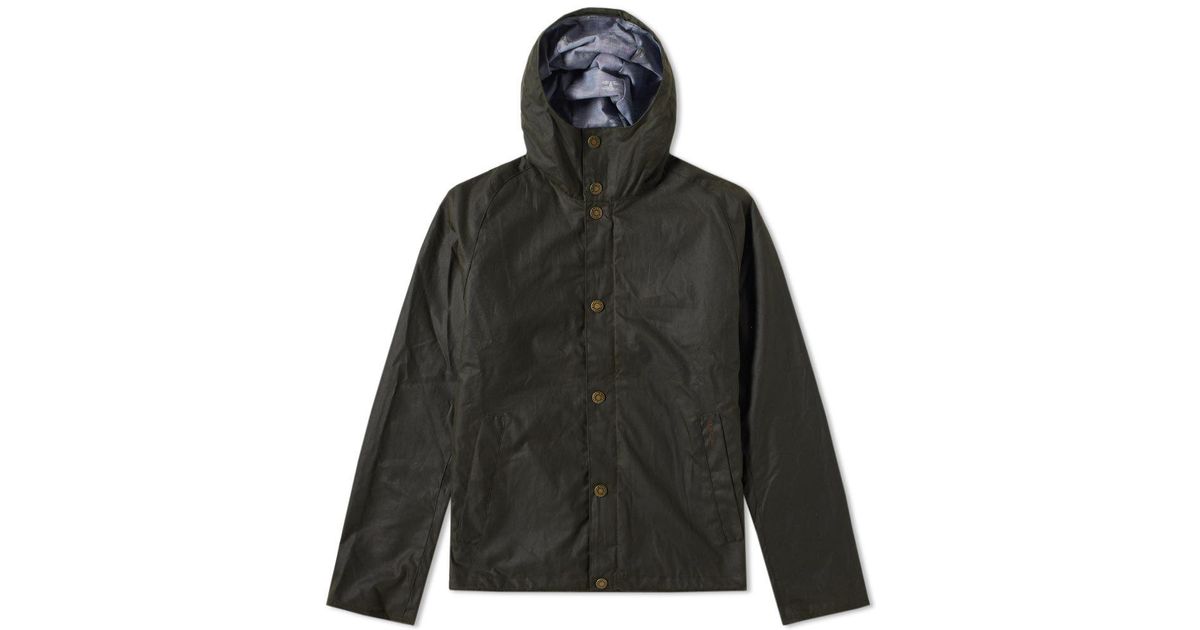 Barbour Cotton Lands Jacket in Green 