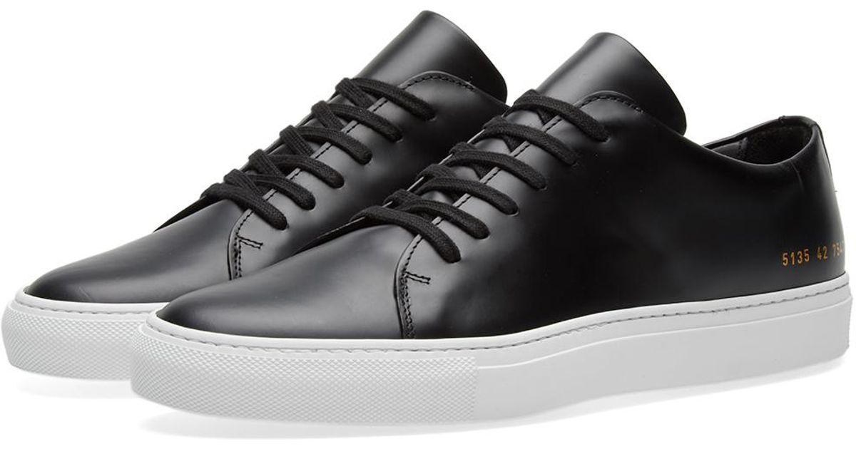 common projects court leather sneakers
