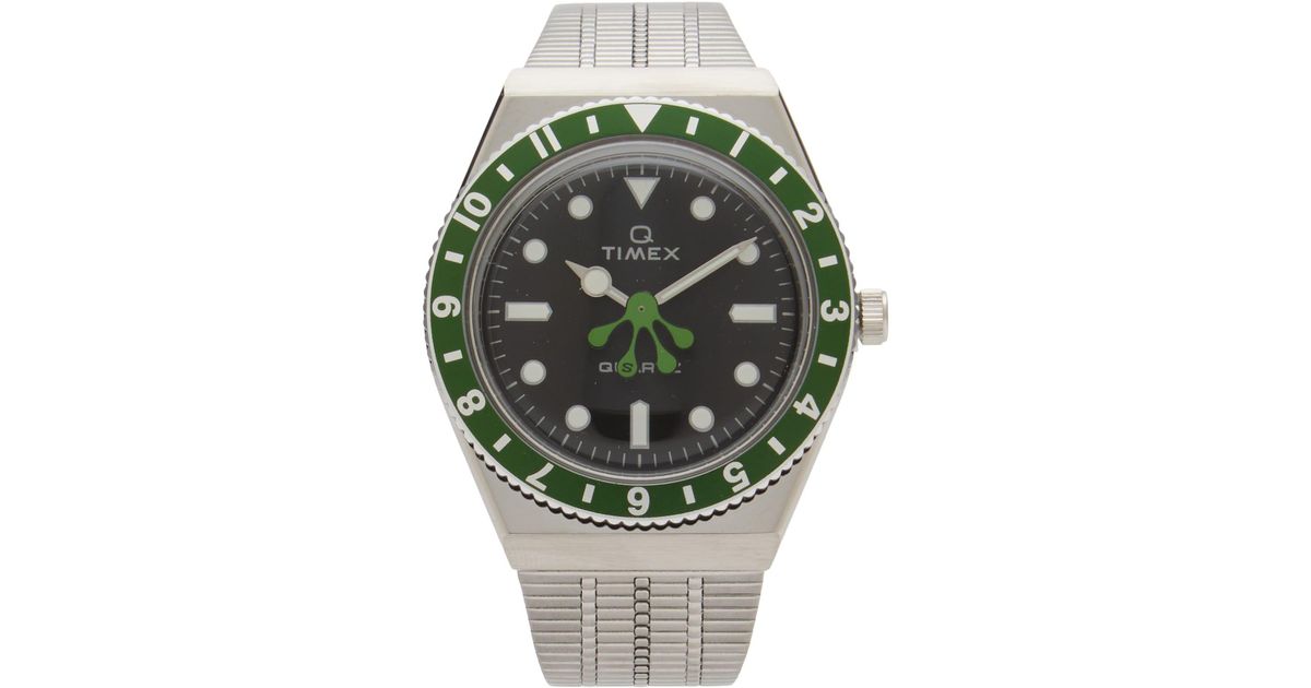 Seconde Watch Timex X Seconde/Seconde/ Steel Q Sequel Top Ring Watch in Green | Lyst UK