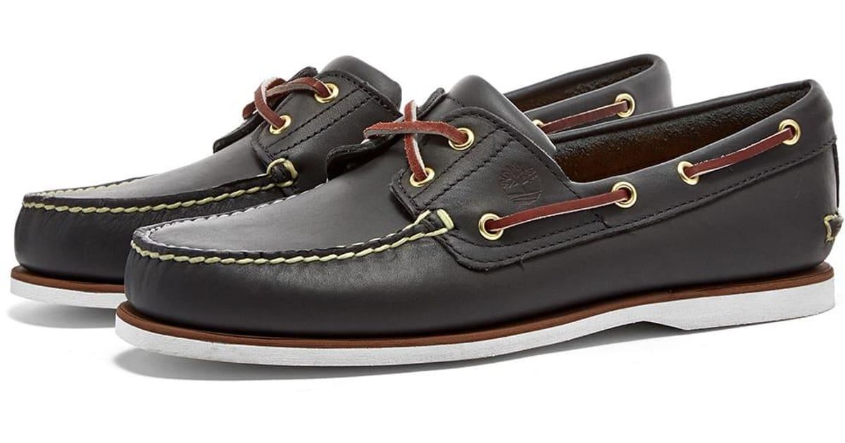 Timberland Leather Classic Boat Shoe in Blue for Men Lyst