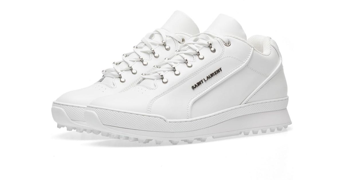 saint laurent white jump sneakers