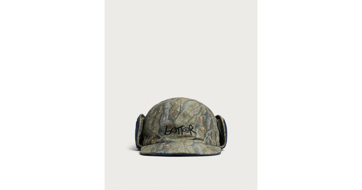 Butter Goods Polartec Reversible Trapper Cap in Green for Men | Lyst