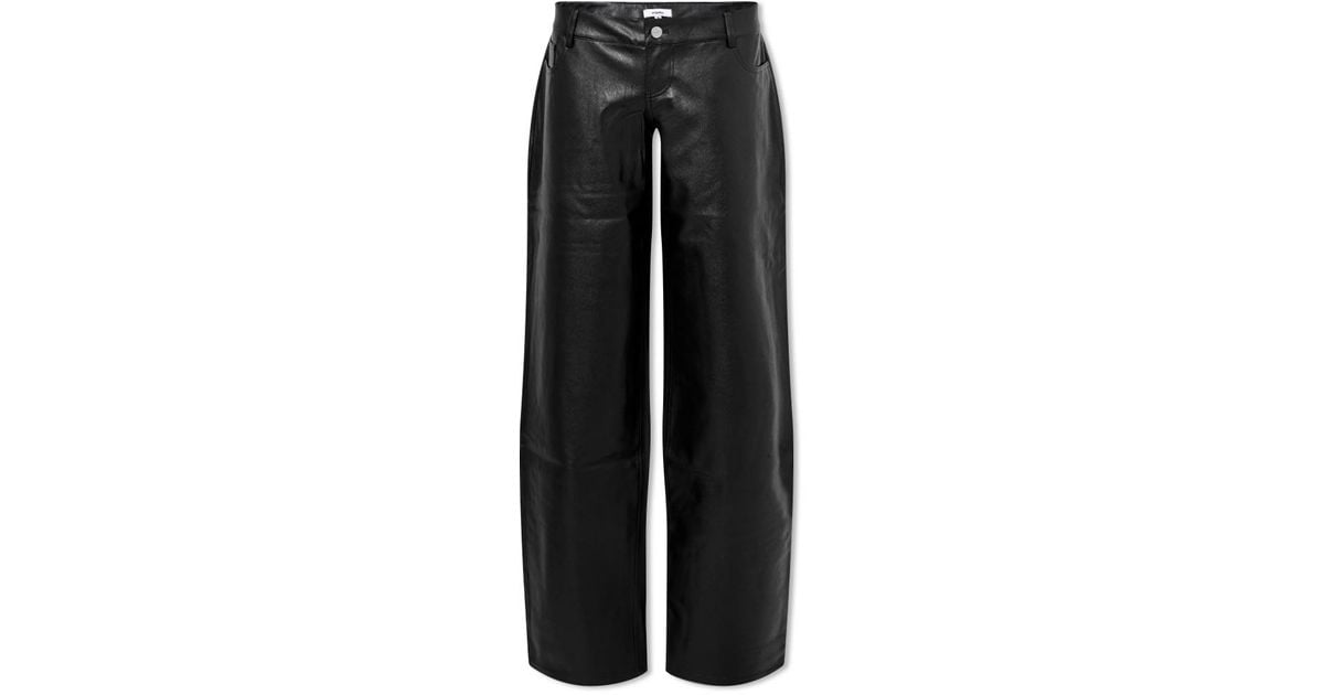 Miaou Atlas Vegan Leather Pant in Black | Lyst