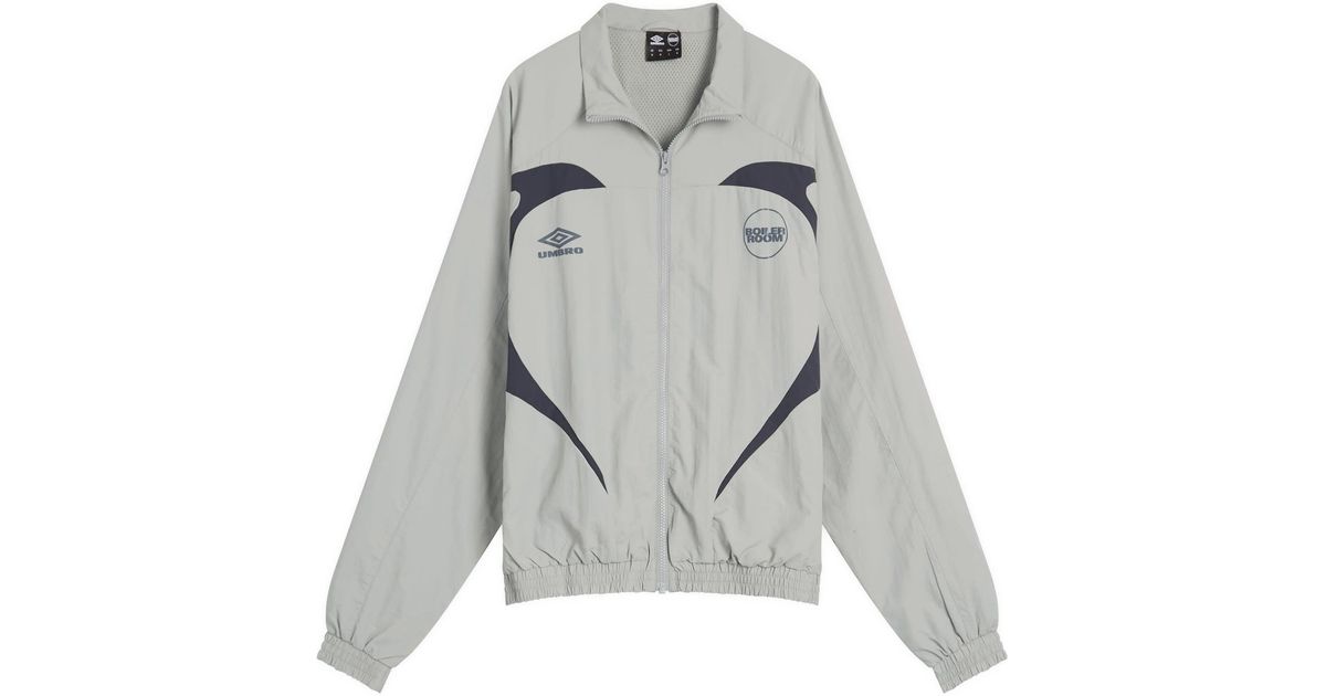 BOILER ROOM X Umbro Shell Track Jacket in Gray for Men | Lyst